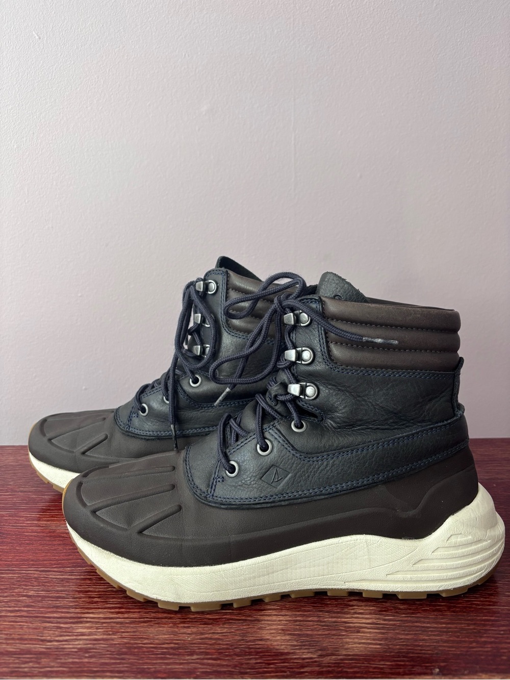 Sperry Black and White Men’s Rain & Snow Boots
